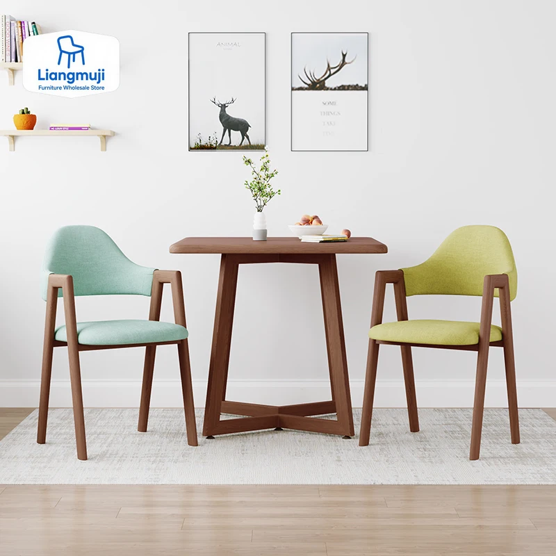 Simple Durable Breathable Dining Chair Home Solid Wood  Back Dining Chair Sitting  A Long Time Not Tired Moda Home Furniture