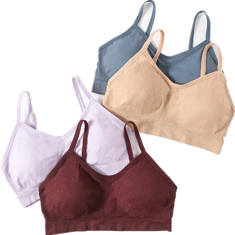 Seamless Bras For Women Comfy Wirefree Sport Bra Tops Female Underwear Bralette Cropped Top Wire Free Brassiere Soft Lingerie