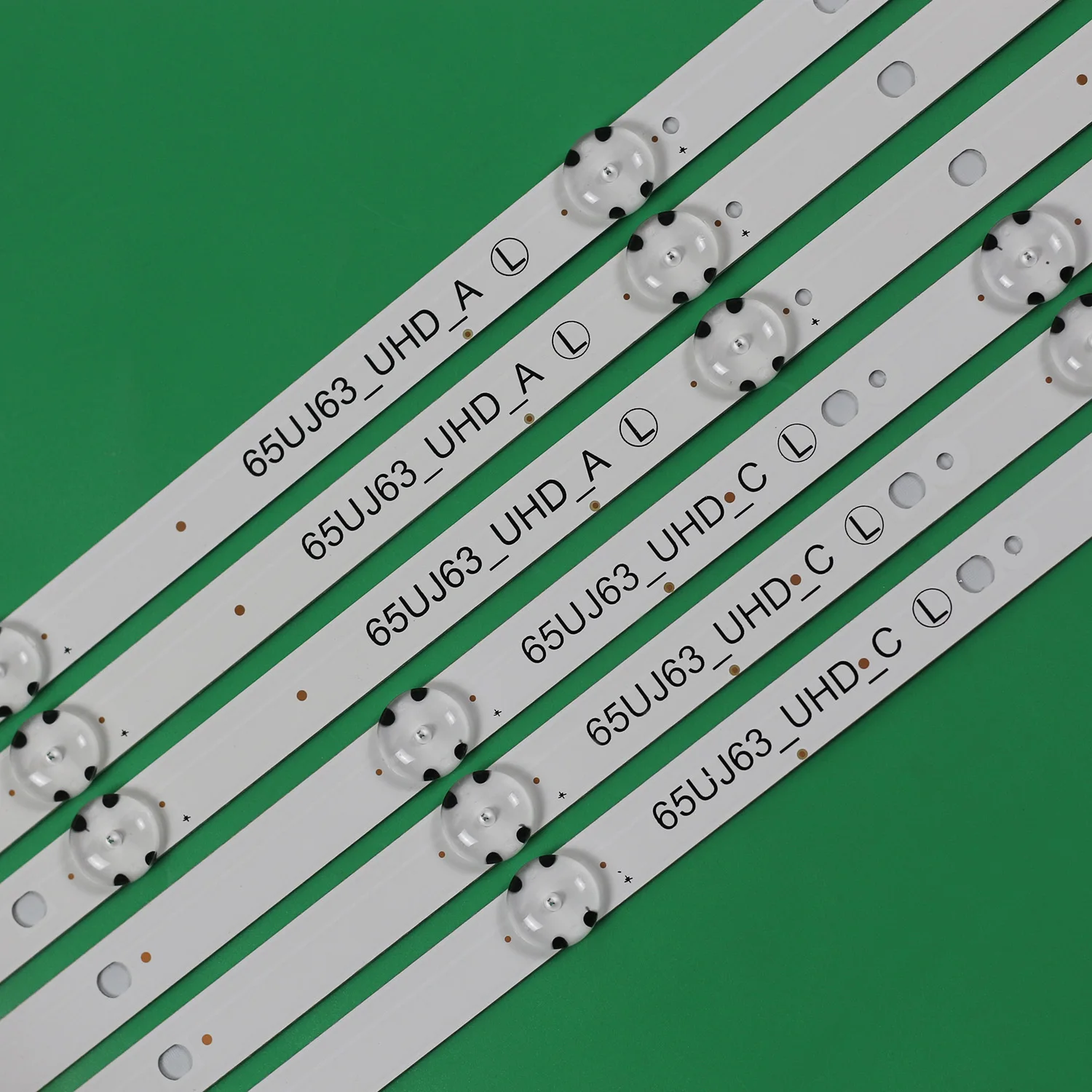 شريط إضاءة خلفي LED 65UJ630Y-TA 65UJ634V-ZD NC650DGEAAFX7 EAV63673007 65UJ630Y 65UJ6300-UA 65UJ5500-UA 65UJ634V-TD EAV64054301