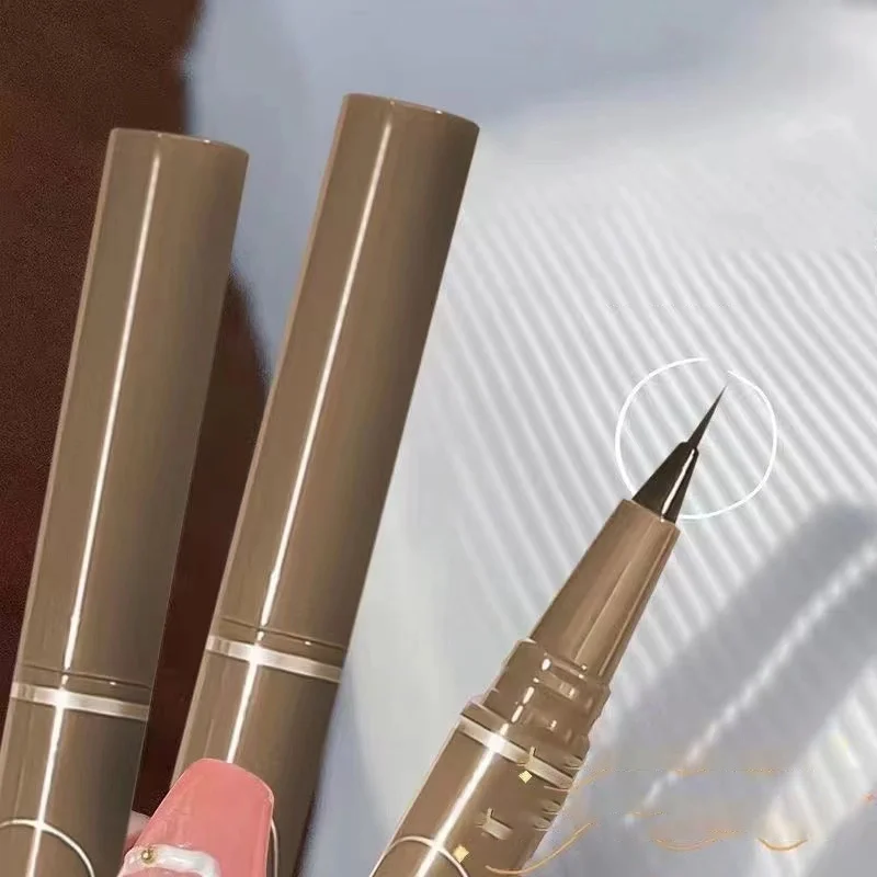 Ultra-fine Liquid Eyeliner Pen Long-term Waterproof Smudge-proof Easy Apply Eyeliner Non-stick Eyelashes Durable Fast Drying
