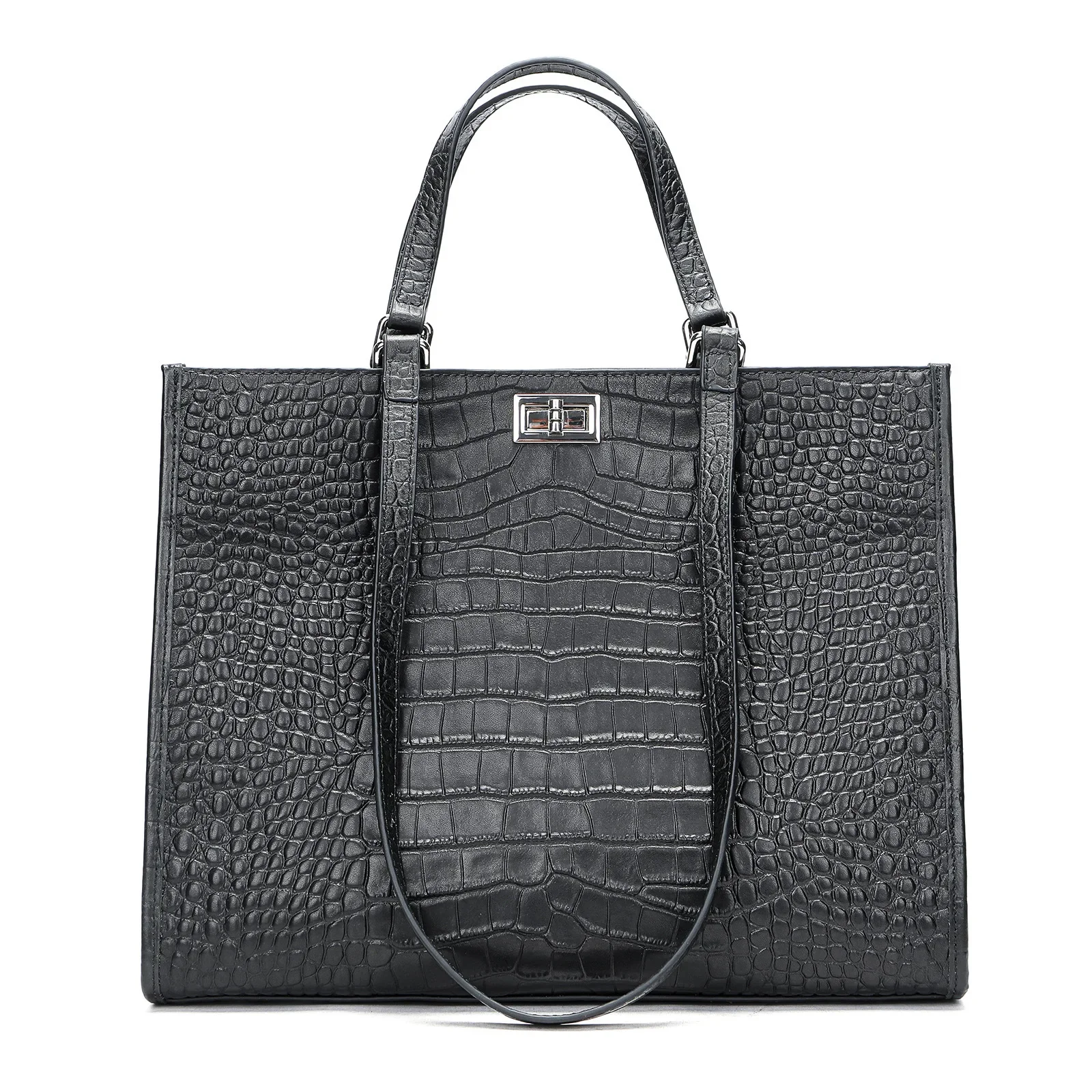 New Fashion Alligator Women Handbags Genuine Leather Ladies Shoulder Bags Female Brand Luxury Real Natural Leather Crossbody Bag