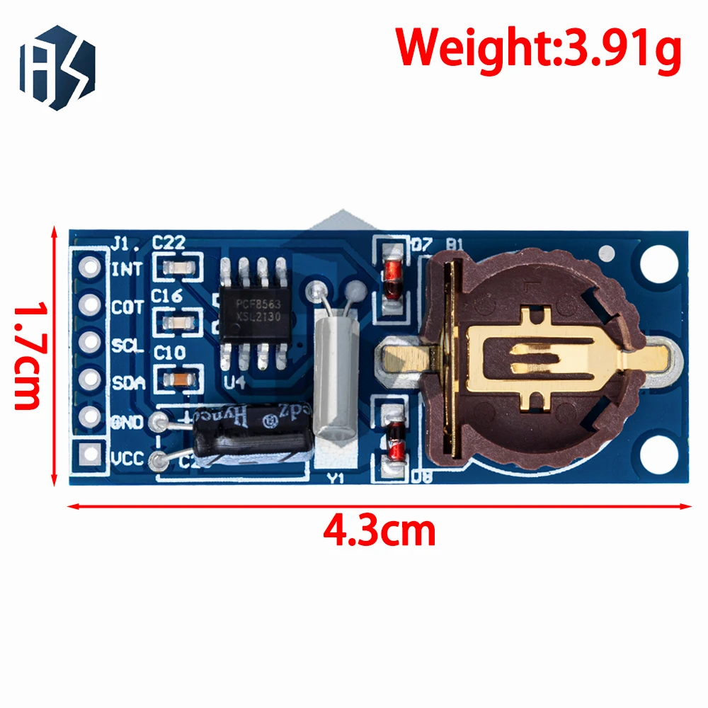 1PCS/5pcs/10pcs  New PCF8563 PCF8563T 8563 IIC Real Time Clock RTC Module Board Good than DS3231 AT24C32 3.3V