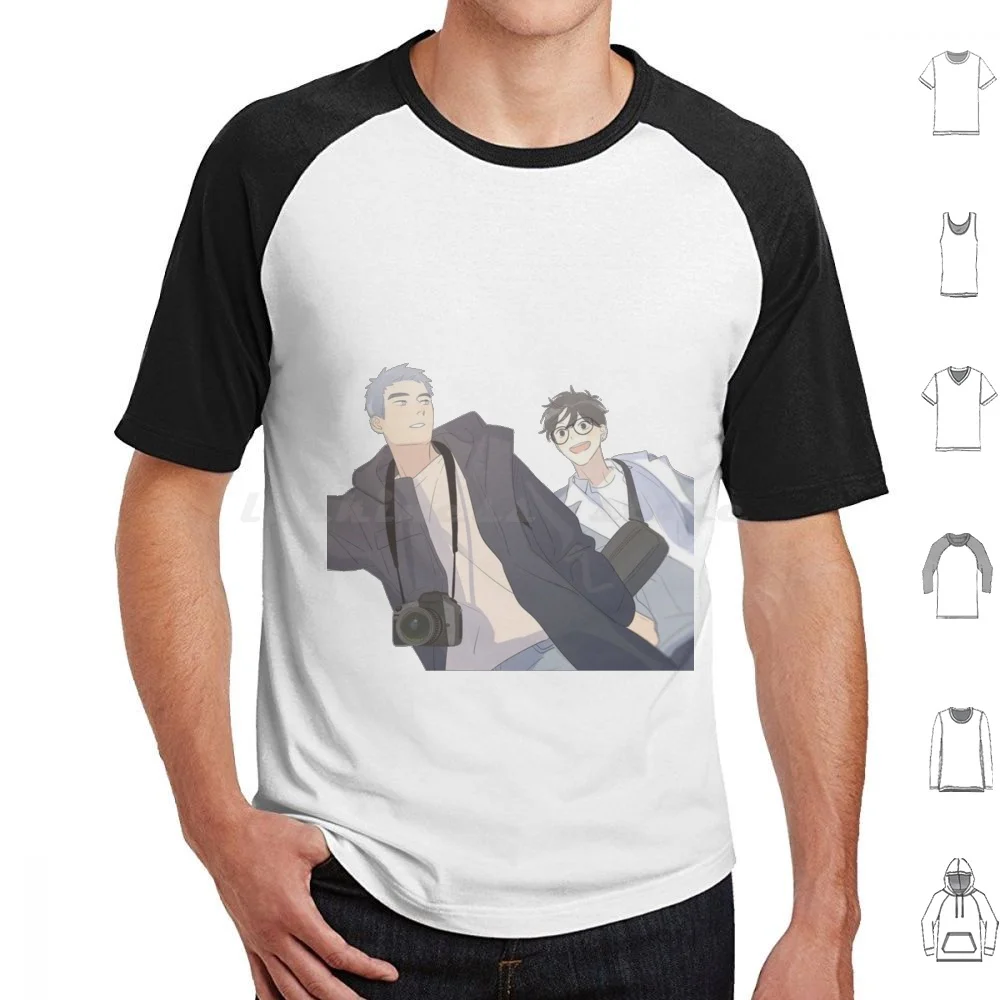 Here U Are T Shirt Big Size 100% Cotton Here U Are Yaoi Manga Bl Manhwa Boys Love Yuyang Lihuan Djunn Manhua Anime Sign