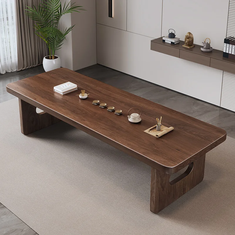 Wabi-Sabi Solid Wood Tea Table Tray Set-customizable Home Furniture for Living Room Home Office Zen-inspired Tea Brewing