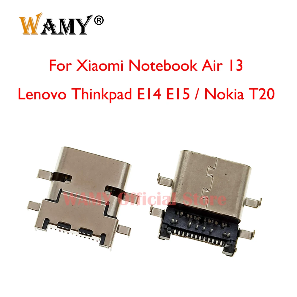 

2-10 шт. USB-порт для зарядки для Xiaomi Notebook Air 13 / Lenovo Thinkpad E14 E15 / Nokia T20 Type-C разъем питания постоянного тока
