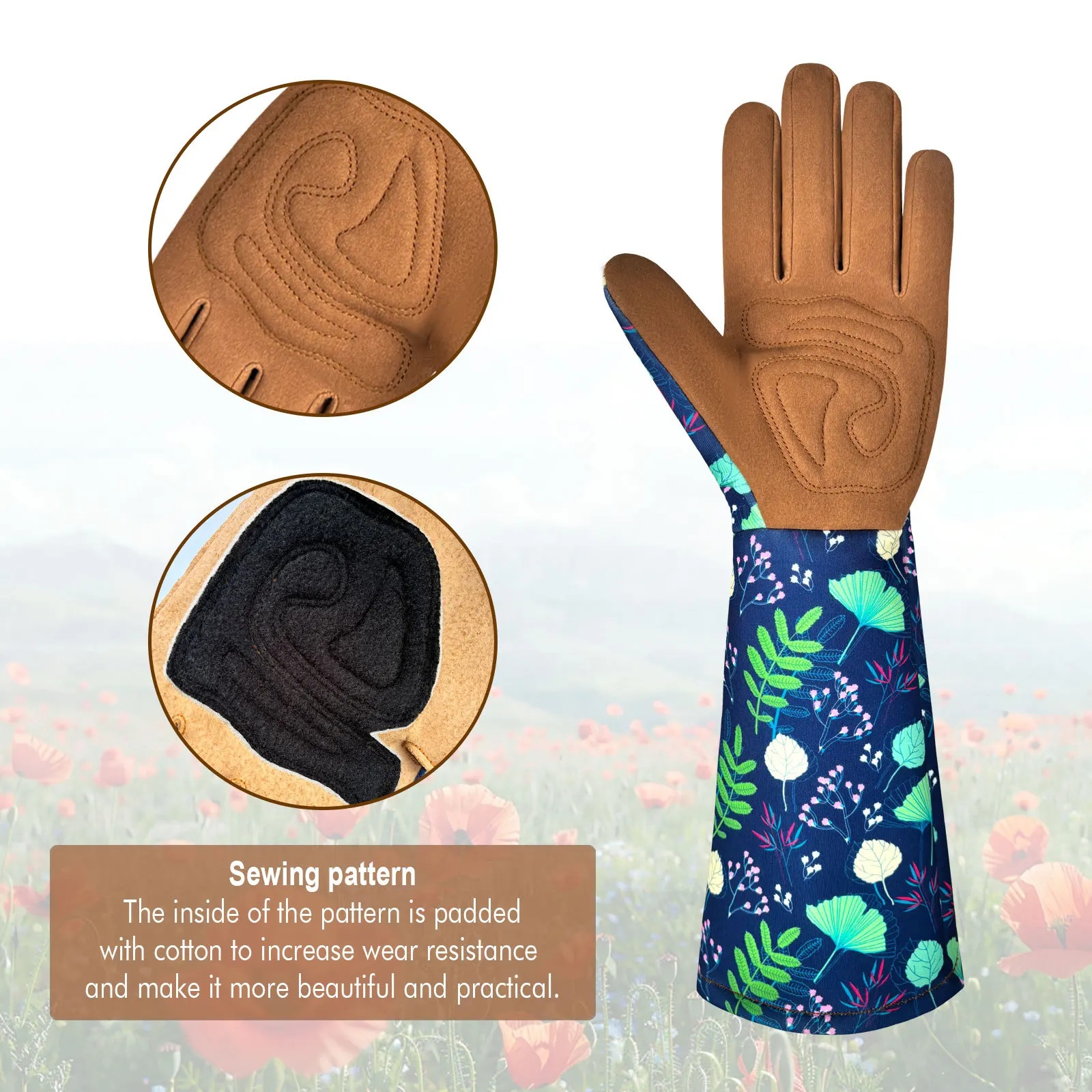 2025 Women's Long Sleeve Gardening Gloves – Cut Resistant Thorn Proof Arm Protection for Yard Work Outdoor Durable