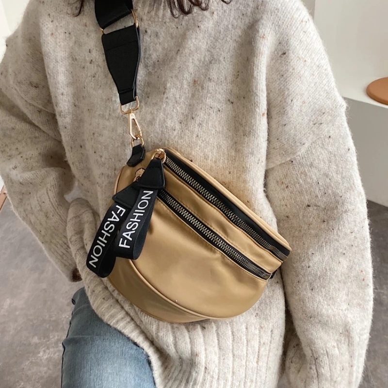 

Women Waist Bag Fanny Pack Large Capacity Crossbody Chest Bags Banana Pack PU Leather Female Waist Belt Bag Phone Pack