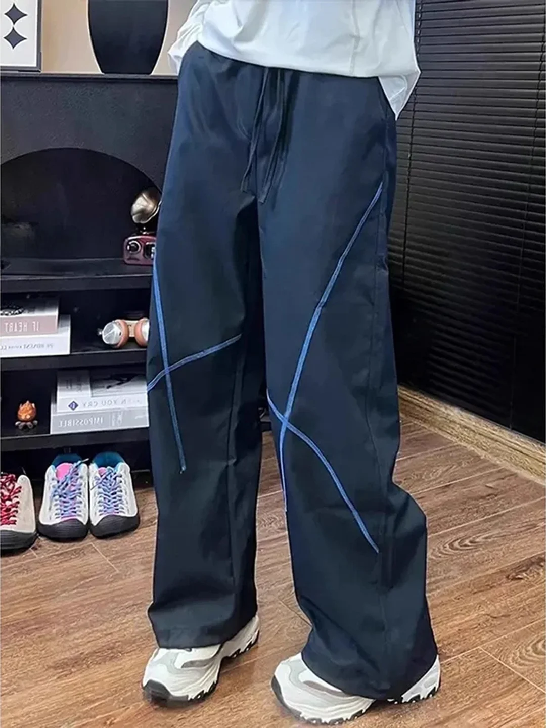 

Outdoor Softell Climbing Pants Men's Autumn Spor Straight Leg Trousers Hiking Trousers Cleanfit k Blue Polyester Fiber