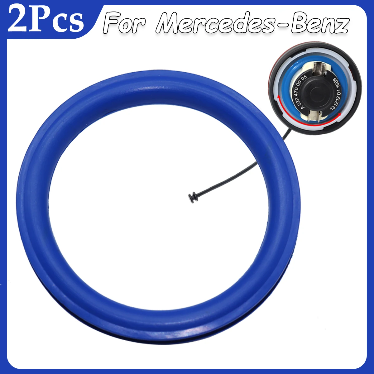 Gas Cap Seal For Benz E-Class W213 T-Model S213 GLC X253 C253 Fuel Tank Filler Neck Repair V Shape O-ring Rubber Gasket Washer