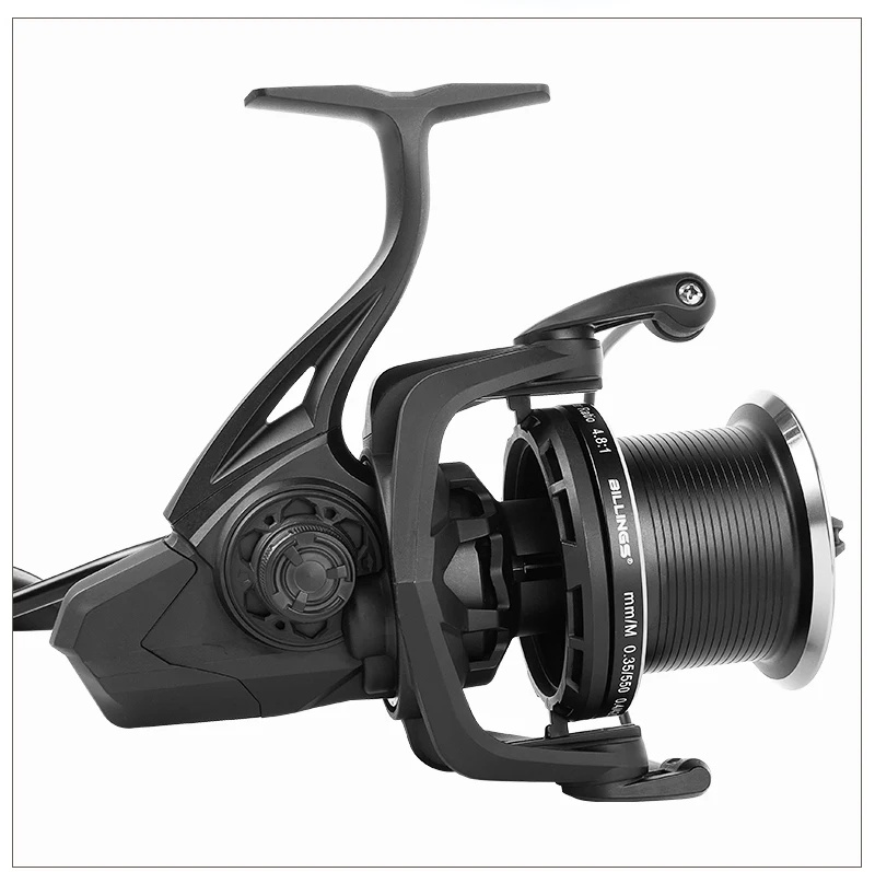 BILLINGS Spinnrolle 20KG Bremskraft Große Weitwurf-Spinnrolle 8000-14000 CNC Aluminium-Spule mit Braid-Ready 4.8:1 Übersetzung – Detail 14