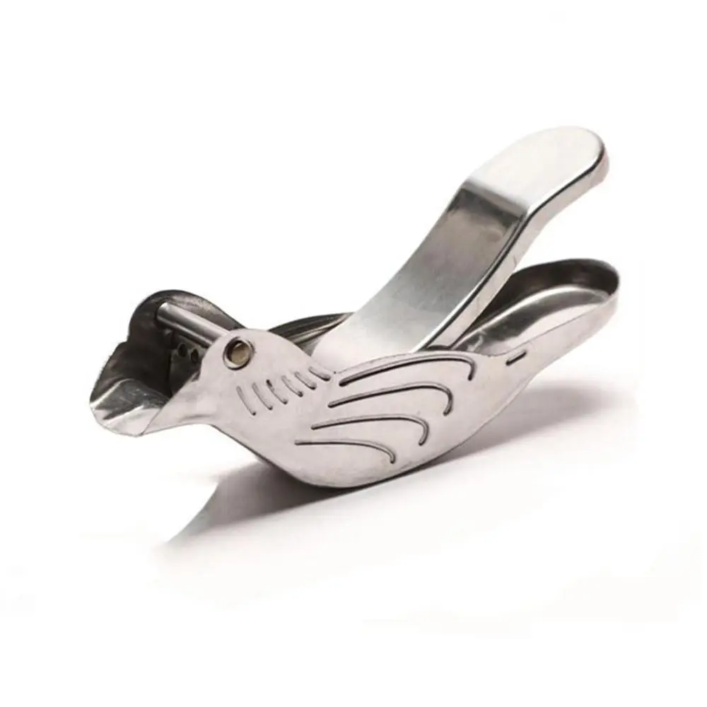 Creative Hand Pressed Bird Shape Lemon Clip Round Metal 304 Stainless Steel Fruit Juicer Manual Orange Squeezer Citrus