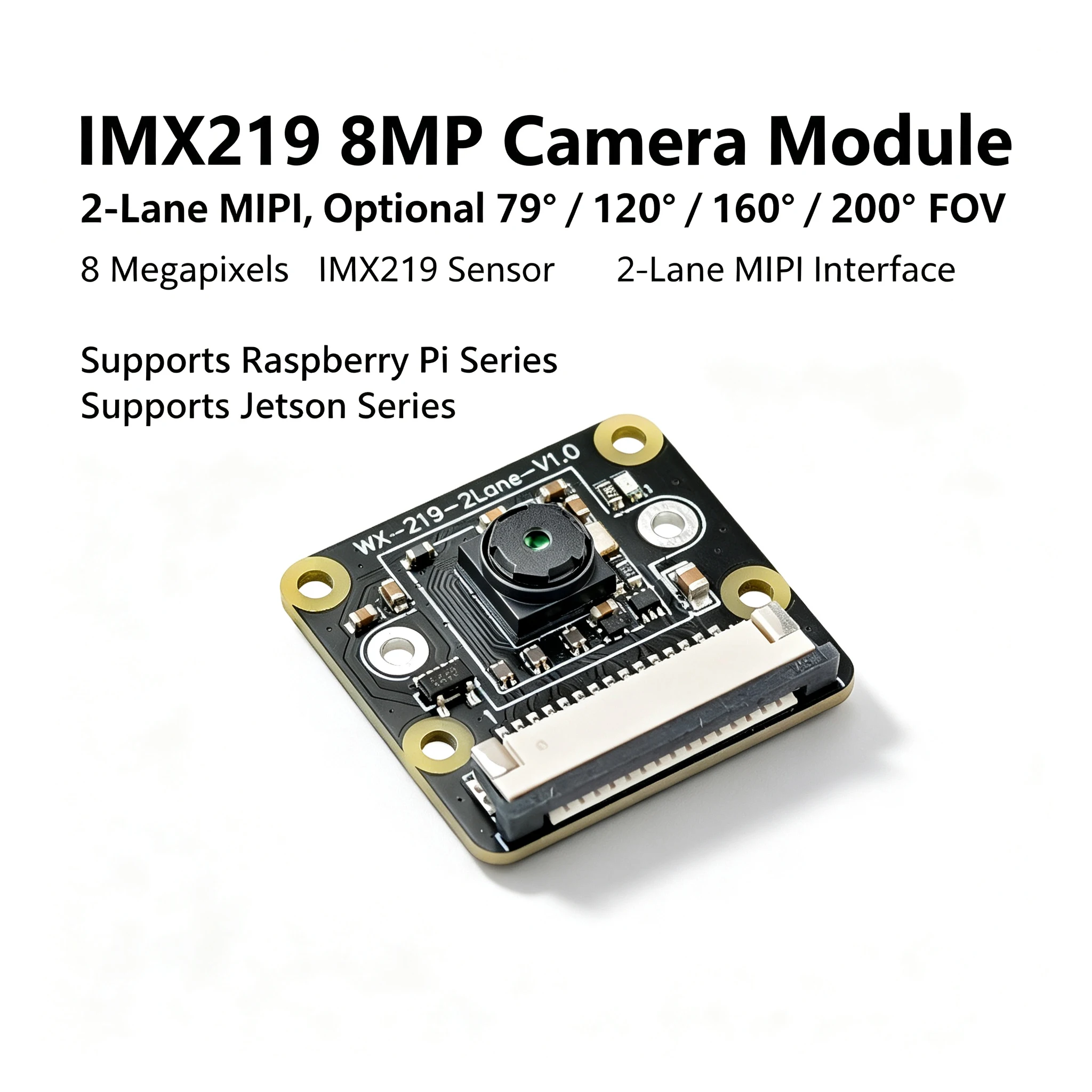 8MP IMX219 Camera Module for Raspberry Pi Jetson Orin Nano NX