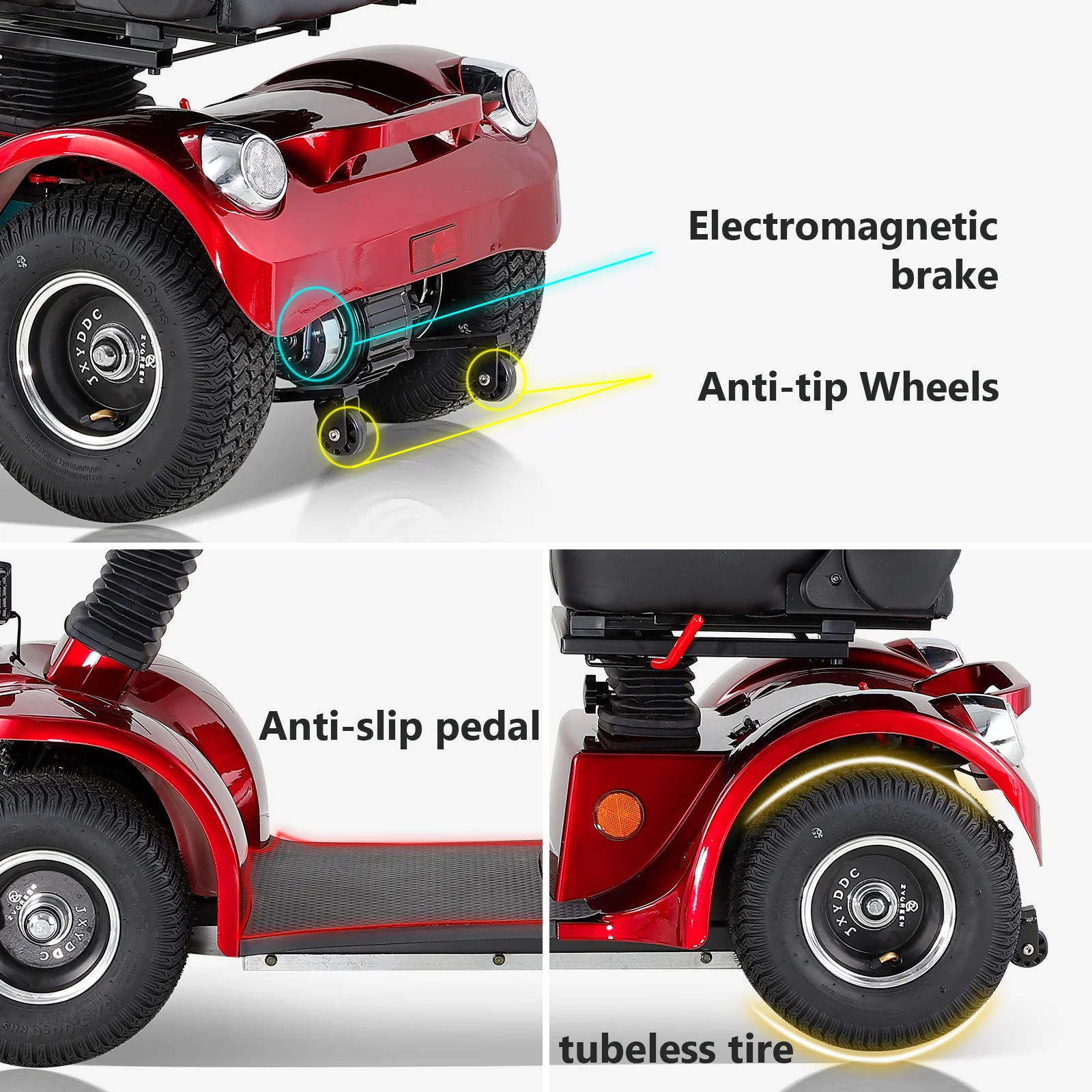 SXLL High Quality High-performance Durable Four-wheel Electric Scooter for Handicapped