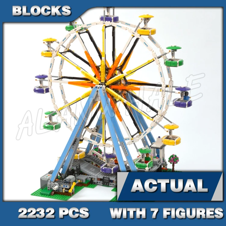 

2232 шт., креативный эксперт, колесо обозрения, красочная гондола, карнавал, 15012, наборы строительных блоков, совместимые с моделью