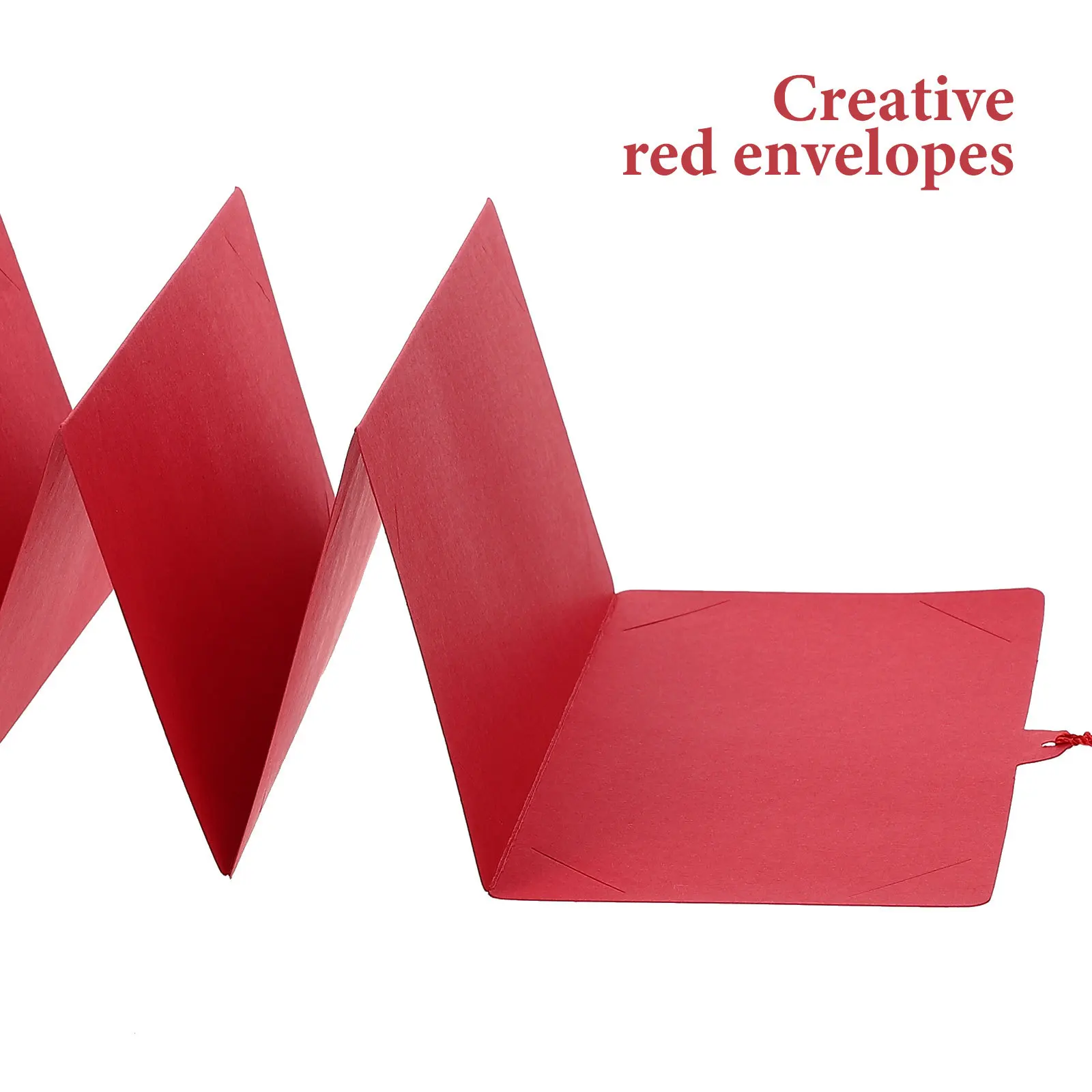 

4Pcs Red Envelopes Decorative Six-Slot Foldable Money Packets New Year Supplies Creative Spring Festival Gift Red Money Bags