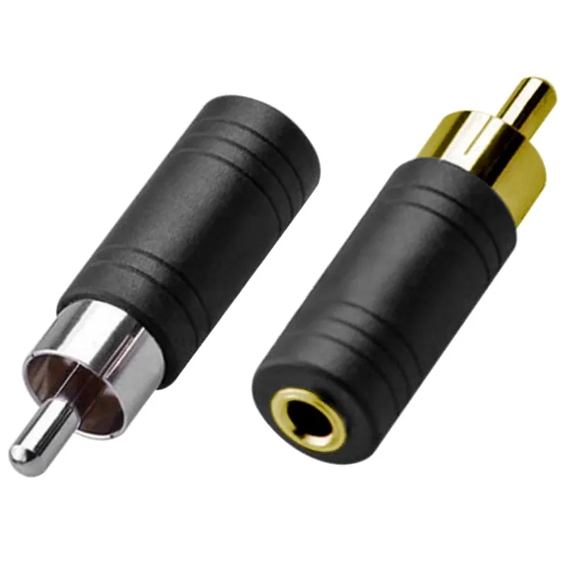 Lotus Revolution 3.5mm Female Head 3.5mm Female to Single Lotus 3.5mm RCA AV Adapter Audio Converter