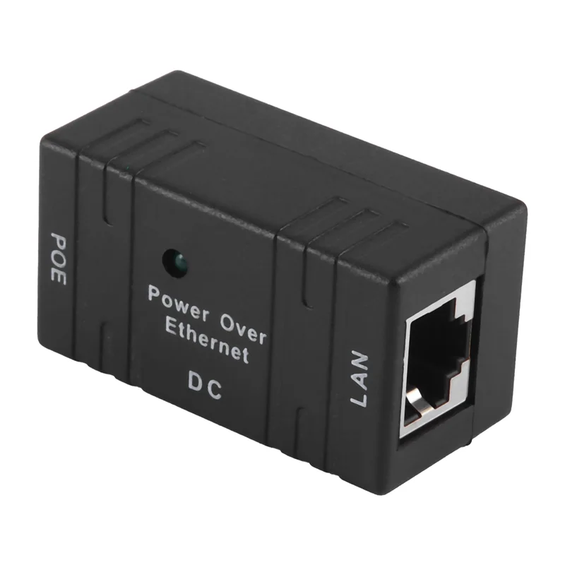 B24B Poe Splitter Injector Passive Dc Power Over Ethernet Rj45 10/100Mbp Wall Mount Adapter For Lan Network Security Ip Camera