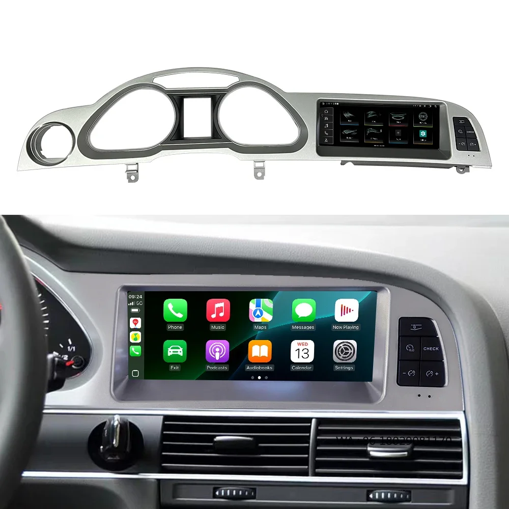 

8 + 128G Android 13, система 4G SIM, автомобильное видео, мультимедийный радиоплеер, приборная панель, GPS-навигация для A6L 2005-2009