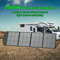 Flexible Foldable Solar Panel High Efficience Travel & Phone & Boat Portable 12V 2000w 1500w 1000w 500w Solar Panel Kit