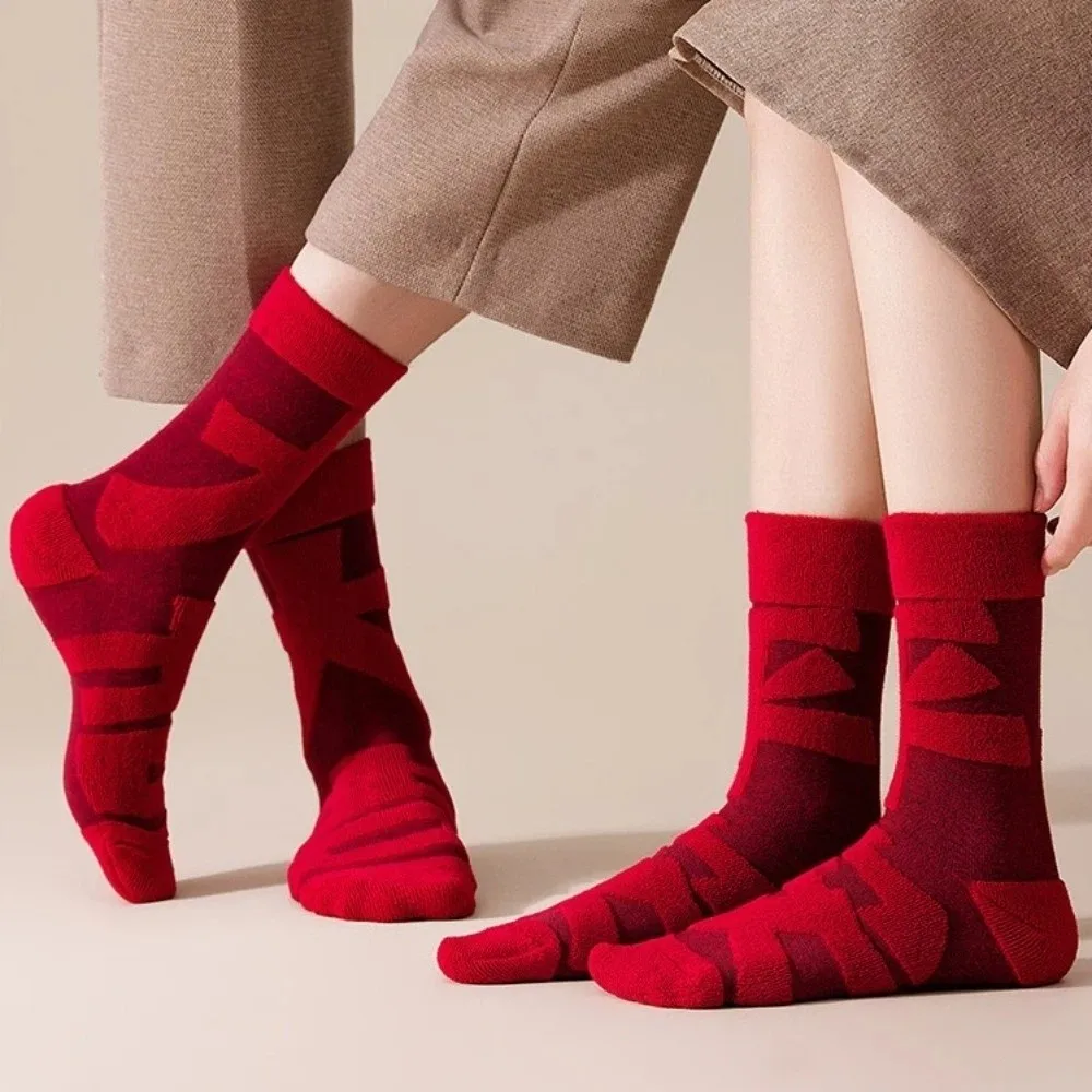 

Cartoon Horse New Year Tube Socks Chinese Characters Mid Calf Zodiac Year Socks Good Luck Comfortable Year of The Horse Socks