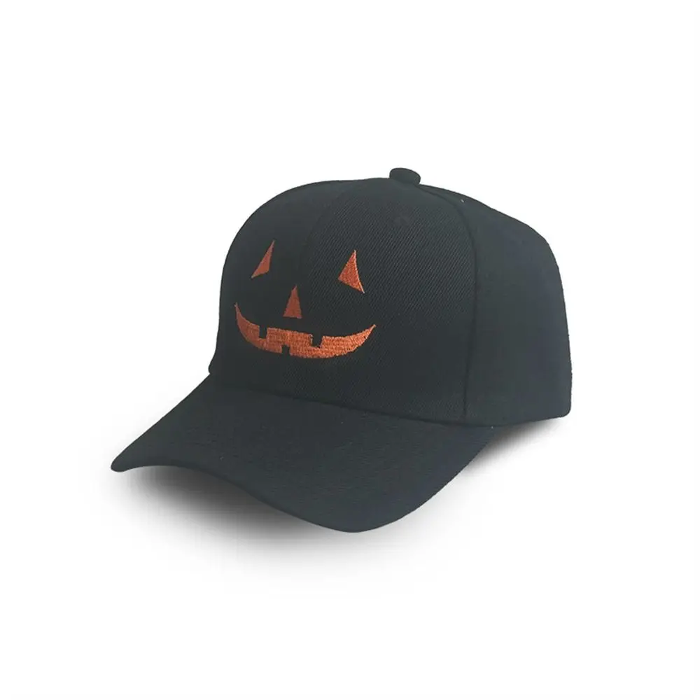 Breathable Sunscreen Baseball Cap Big Head Circumference Halloween Pumpkin Sun Hat Adjustable Duckbill Cap for Men Women