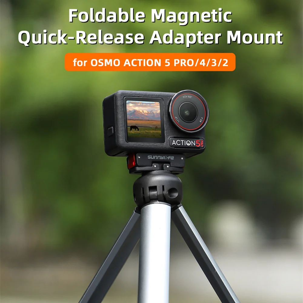 Universal Mount For DJI OSMO Action 5 Pro/4/3/2 Magnet Tabletop Bracket Holder Stand Hand-Free Adjustable Angles Accessories