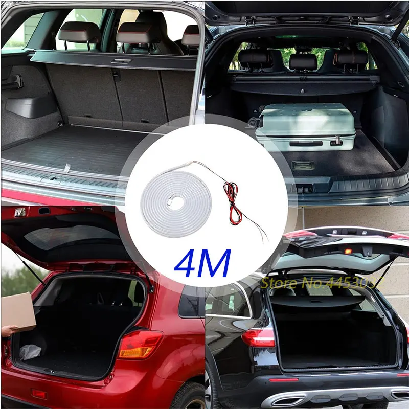 Car Trunk Light Strip For Seat Ibiza Arona Leon Ateca Tarraco Alhambra Marbella Inca Altea LED Interior Atmosphere Light 12V 4M view 4