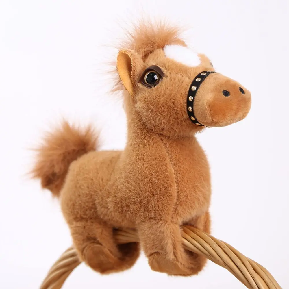 

Wrist Style Slap Bracelet Series Soft 18cm Plush Doll Slap Bracelet Cute Doll Simulated Horse Doll Christmas Toy