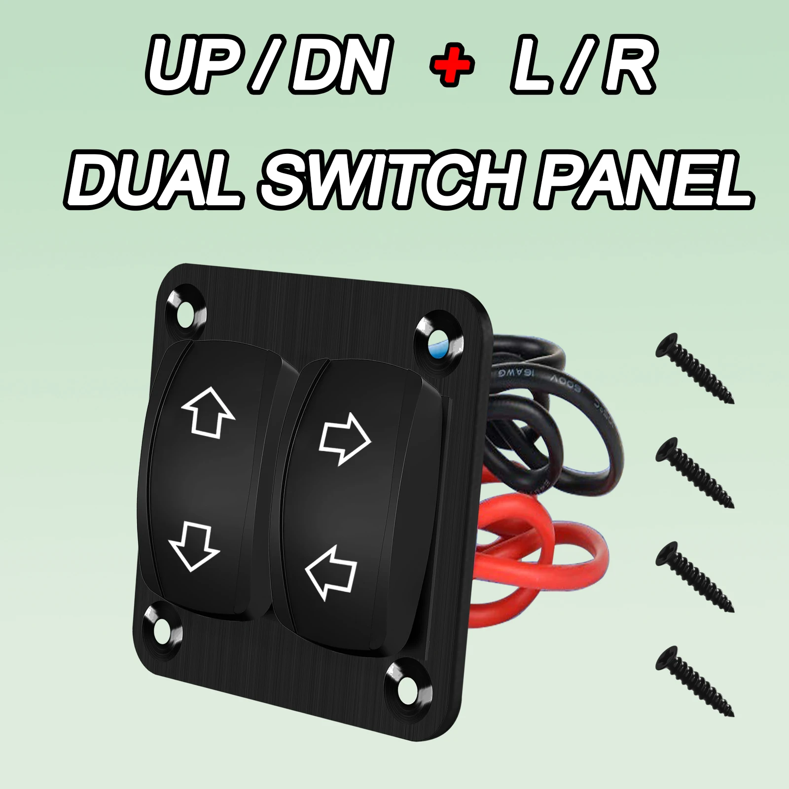 

12 В 20 А ВЕРХНИЙ ЛЕВЫЙ ПРАВЫЙ двойной мгновенный (ВКЛ)-ВЫКЛ-(ВКЛ) панель обратного кулисного переключателя для UTV, лодки, автомобиля, грузовика