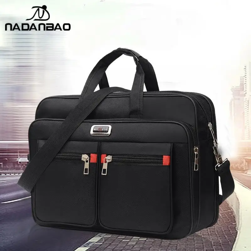 

Nadanbao Oxford Портативная сумка для фитнеса Большой вместительный мужской портфель Многофункциональная сумка через плечо для ноутбука Деловая сумка