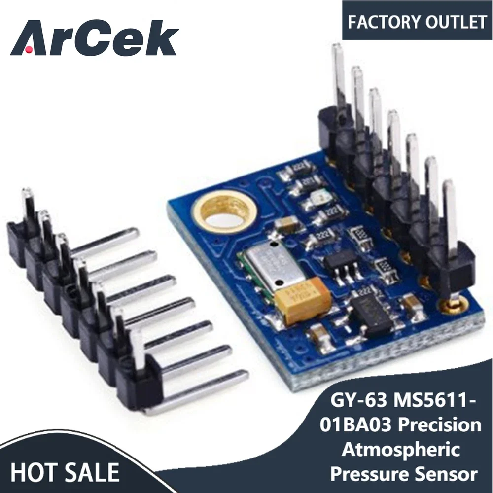 

1PCS GY-63 MS5611-01BA03 Precision MS5611 Atmospheric Pressure Sensor Module Height Sensor Module