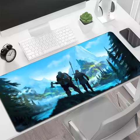 Valheim Large Mouse Pad Gaming Mouse Pad PC Gamer Computer Mouse Mat Big Mousepad Silicone Carpet Keyboard Desk Mat Mause Pad