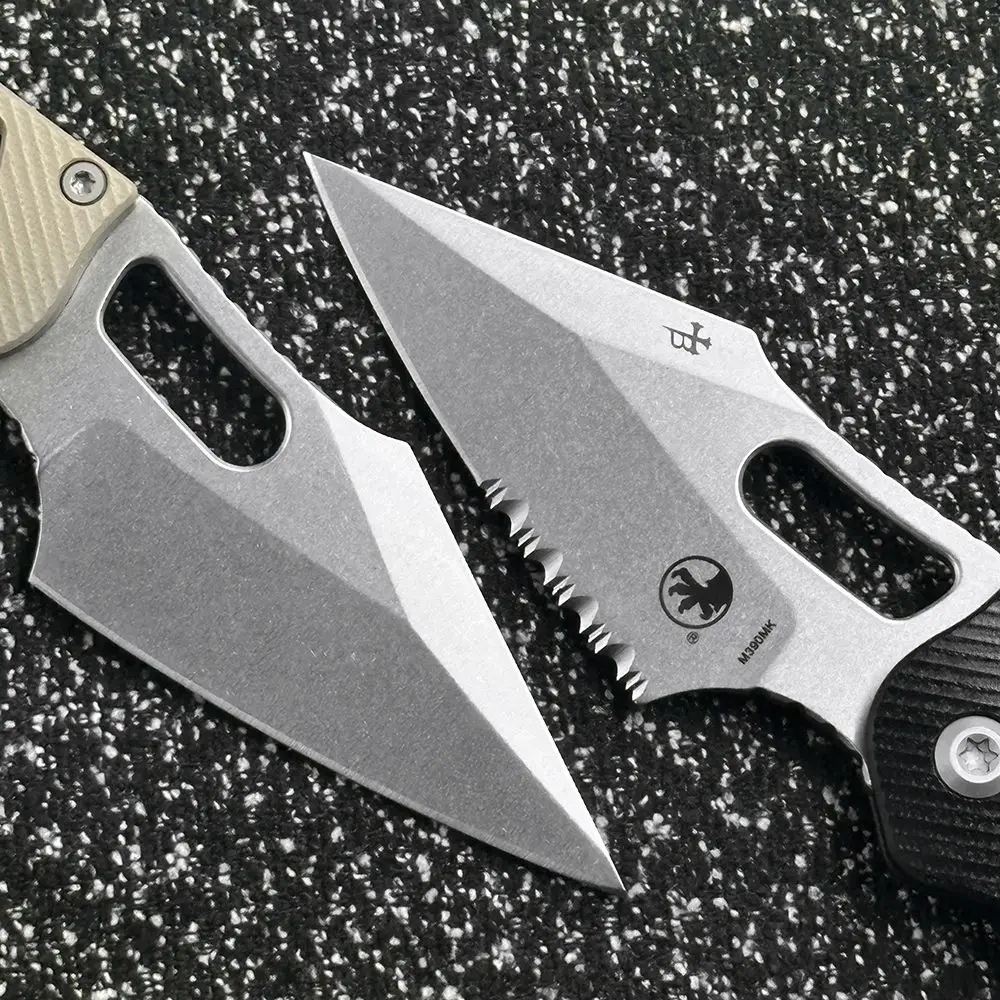 Microtech Stitch-R سكين جيب محمول خارجي قابل للطي للتخييم والبقاء EDC