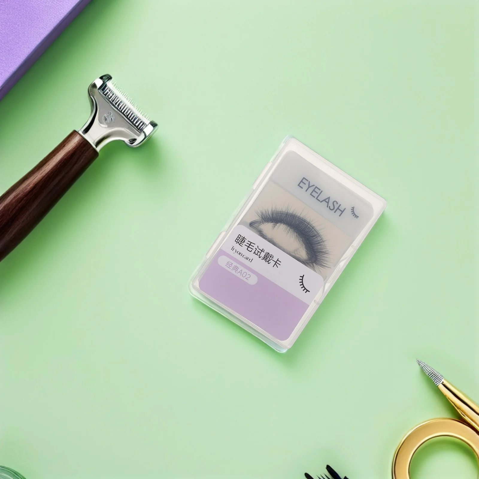 Outil d'exposition de cils 12 pièces: panneau d'affichage de cils Portable pour une comparaison rapide de styles et des essai d'extension sans déchets-faux cils