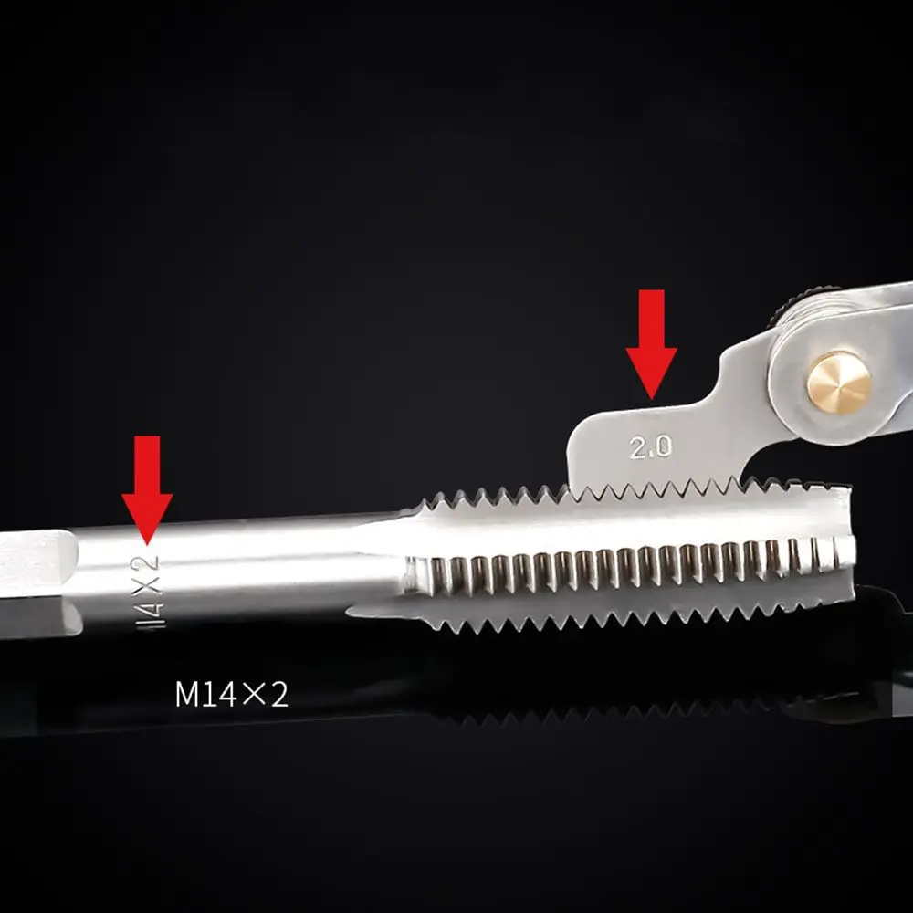 Carbon Steel 55/60 Degree Measuring Thread Plug Gauge Gear Tooth Gauges Screw Pitch Center Measurement