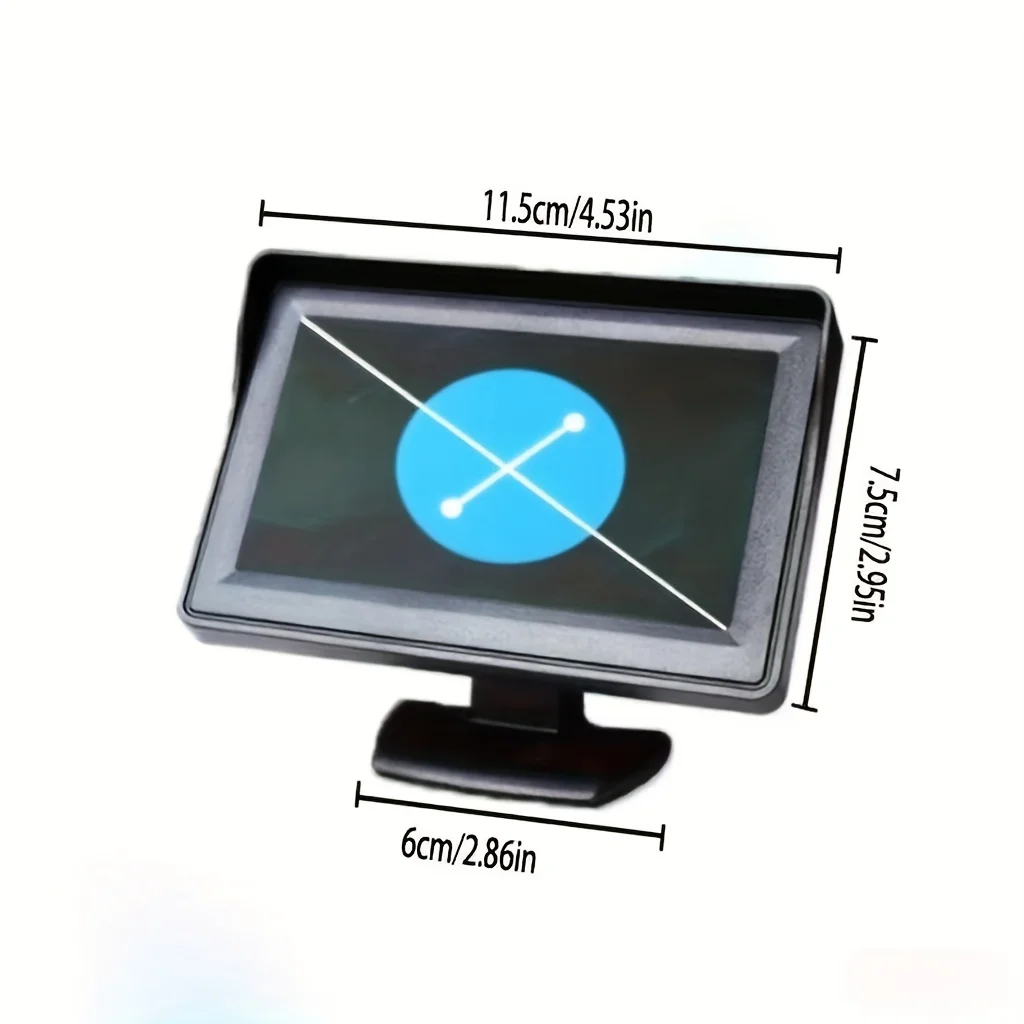 4.3inch Rear View Camera Monitor Screen Reversing Camera for Vehicle Parking System High-definition Camera Universal Machine