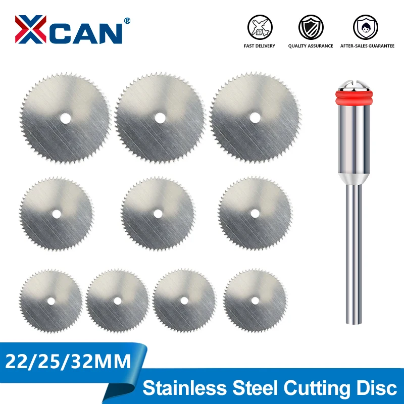 

XCAN 6/11pcs Mini Circular Saw Blade Set Woodworking Cutting Disc with Mandrel 22mm 25mm 32mm for Cutting Wood Metal