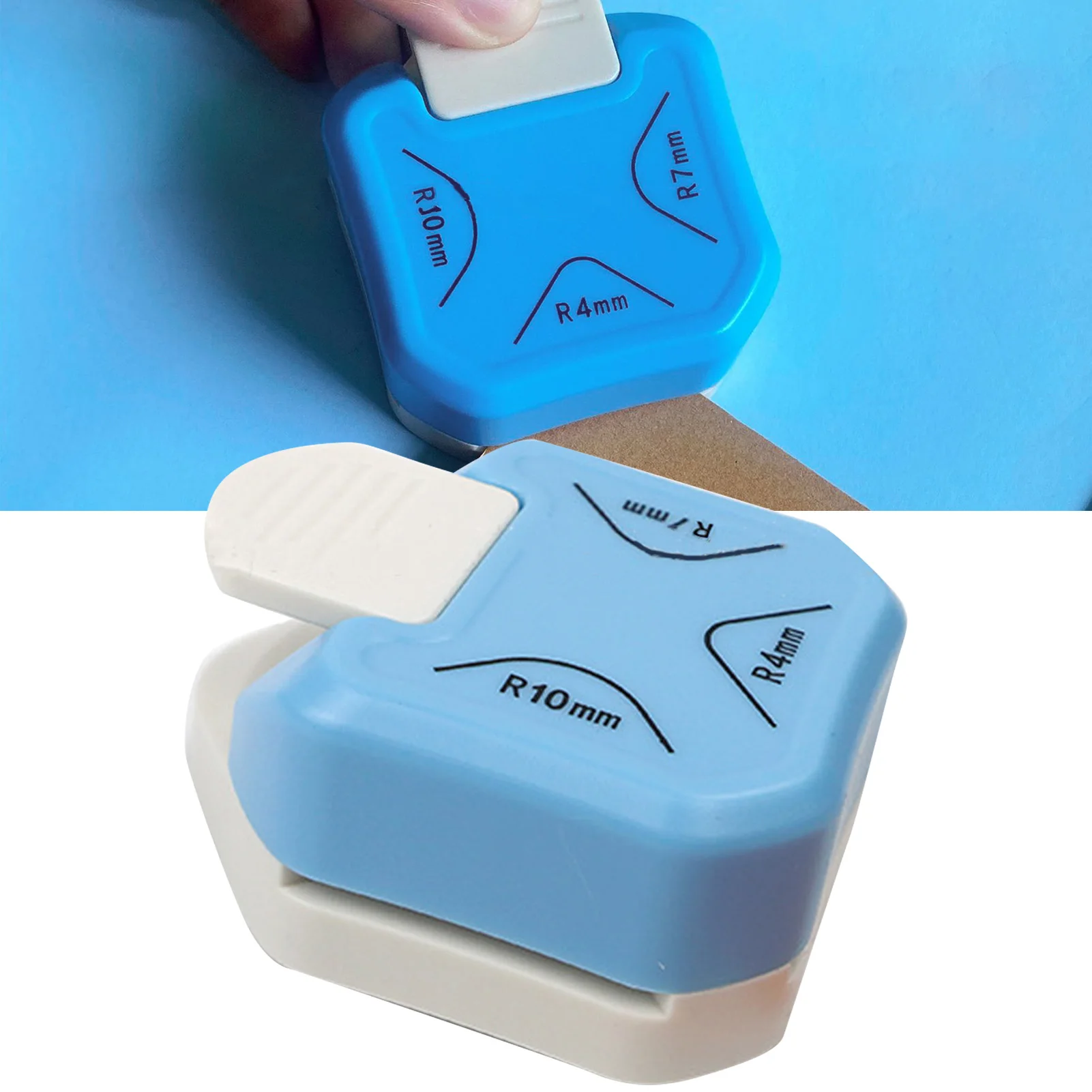 3 in 1 Paper Corner Rounder R4 R7 R10 Cutting Lever Handle Metal Plastic Corner Rounder Cutter Punch Corner Rounder Punch