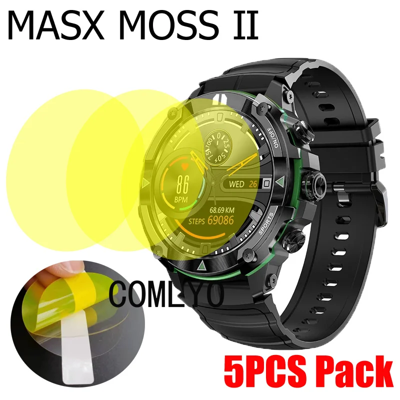 5Pcs For MASX MOSS Ⅱ Screen Protector Soft Film TPU Hydrogel Unthin HD Clear Anti-Scratch Films