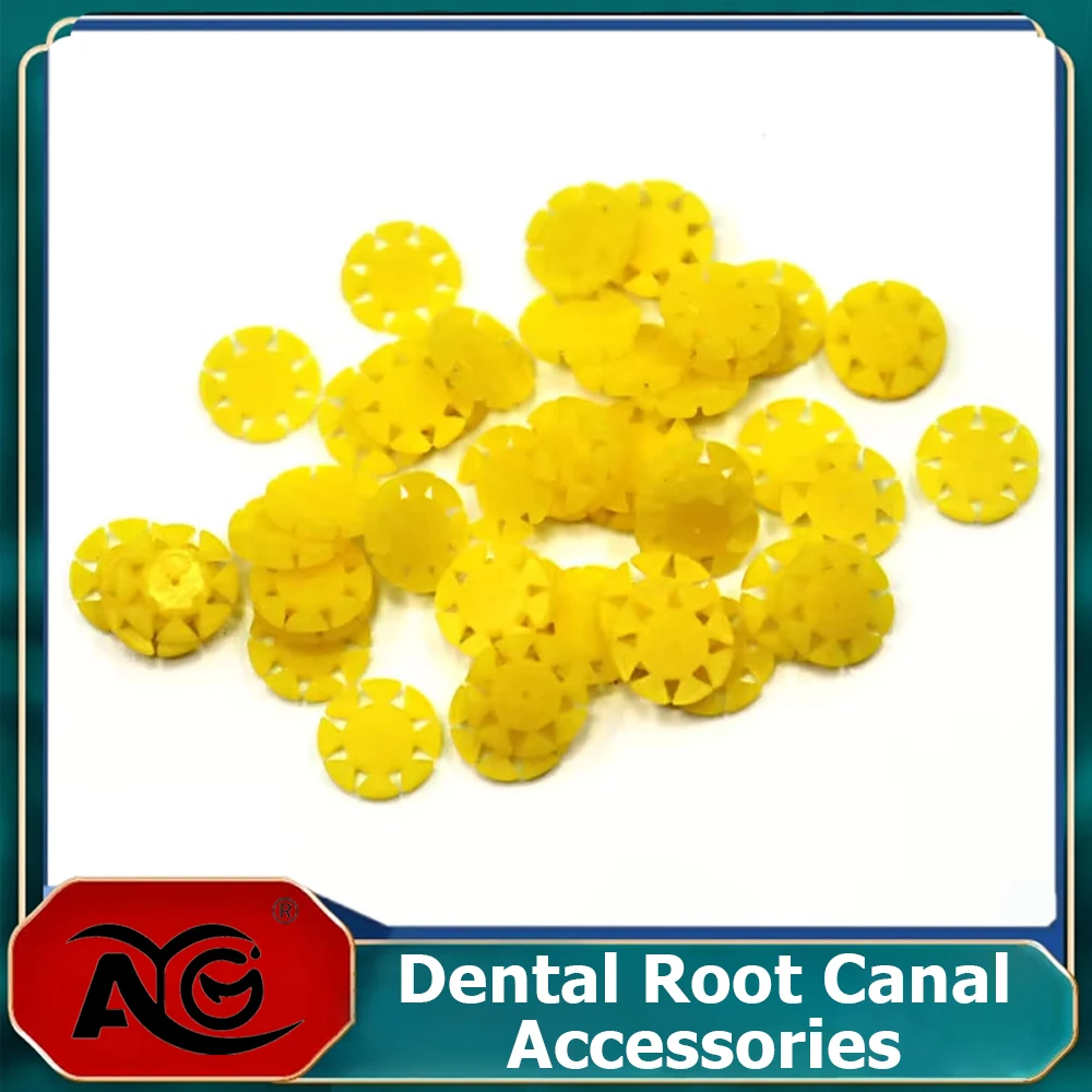 AG 100 Uds. Tapones para limas Endo dentales, contadores dentales de desinfección para limas dentales, limas Endo para odontología, flores para odontología