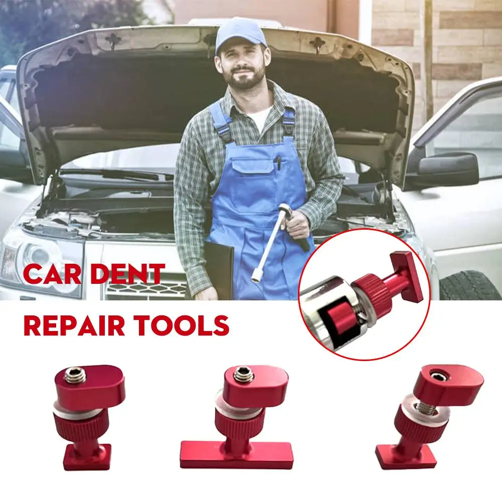 Car Dent Repair Tool Aluminum Alloy Puller Gasket Non-destructive Dent Accessories Car Rectangular 3piece Repair Dent Repai T2U8