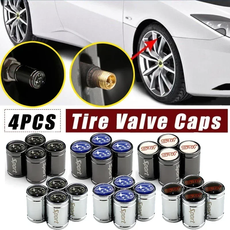 

Car Wheel Tire Valve Stem Cap Air Cover for Subaru Logo Forester Ascent BRZ Crosstrek Exiga Legacy Levorg Outback Tribeca WRX XV