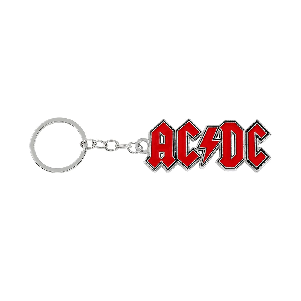 Rock Roll Music Song Enamel Pendant Keychain Band Vintage Badge Keyrings for Backpack Decorate Collectibles