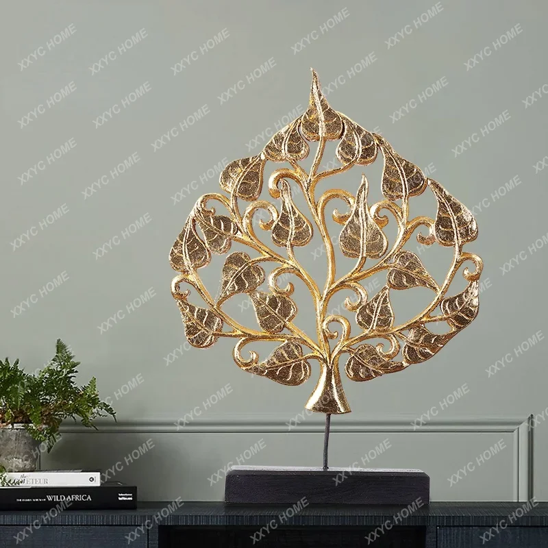 Decorative Bodhi Tree Carving Decoration Ornaments Southeast Asian Style Wood Carving Decoration Hallway Living Room Crafts