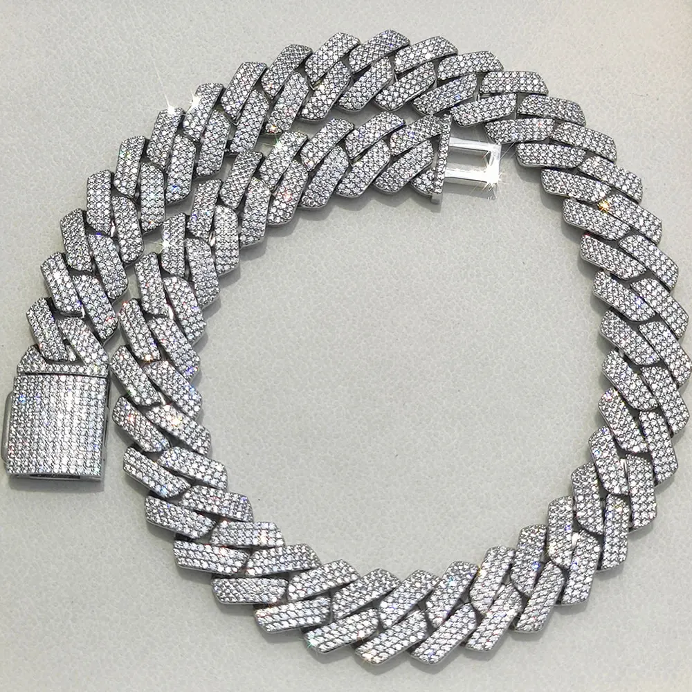 ESKEEM 20/26/36mm Iced Out Diamond Chunky Cuban Link Chain Necklace Gold Plated Hip Hop Jewelry for Men