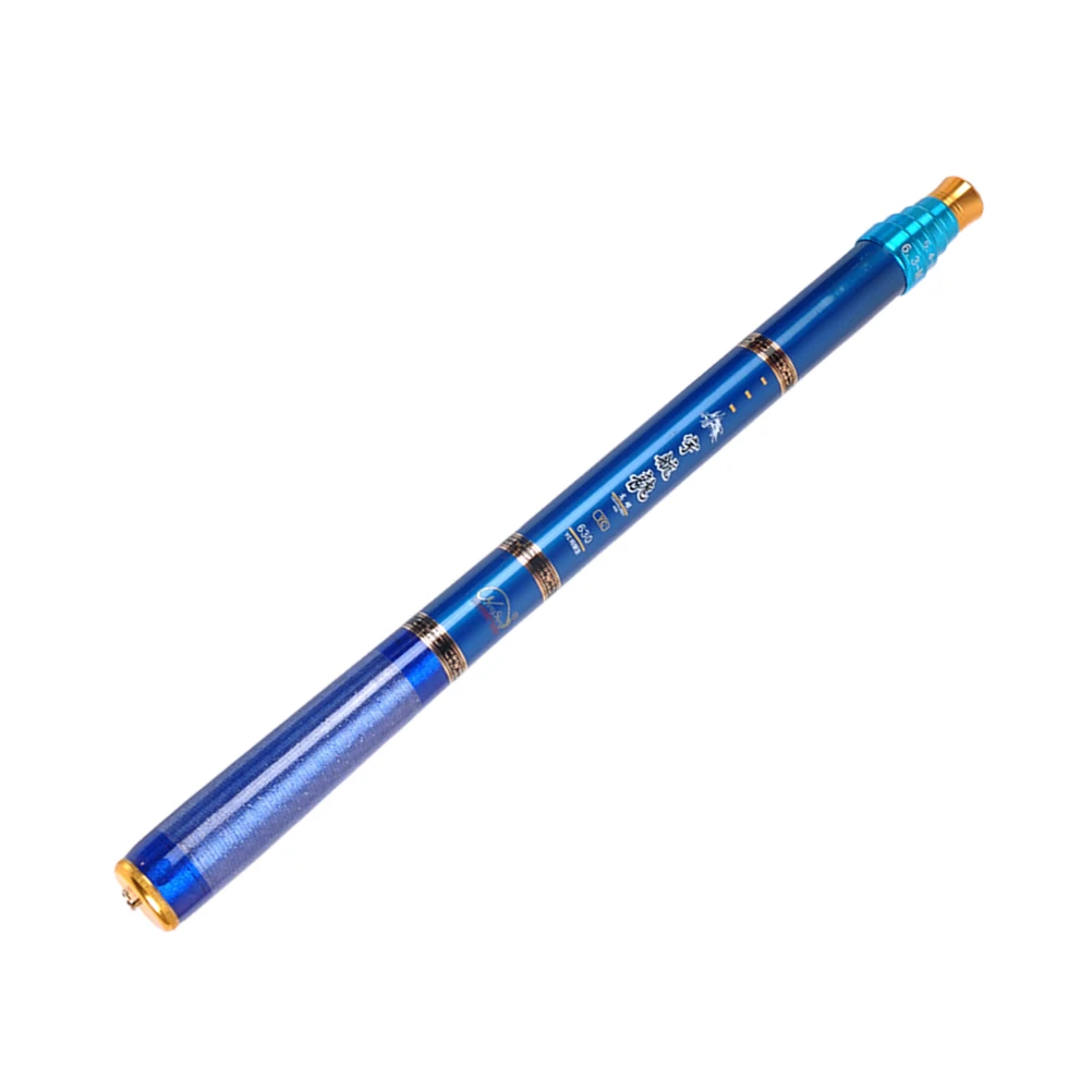 

Ultra Short Fishing Rod Carbon Fiber Retractable Baitcaster Blue Pole Collapsible Lightweight Strong Durable Smooth Gift