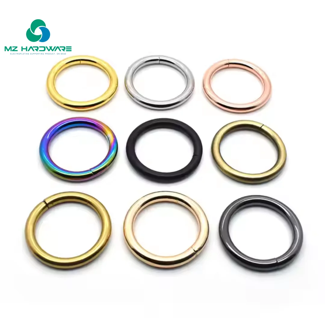 1 Pcs O Rings Bags Accessories Rings Pet Collar Hardware Iron Metal Opened Welded Heavy O Ring for Pet Product