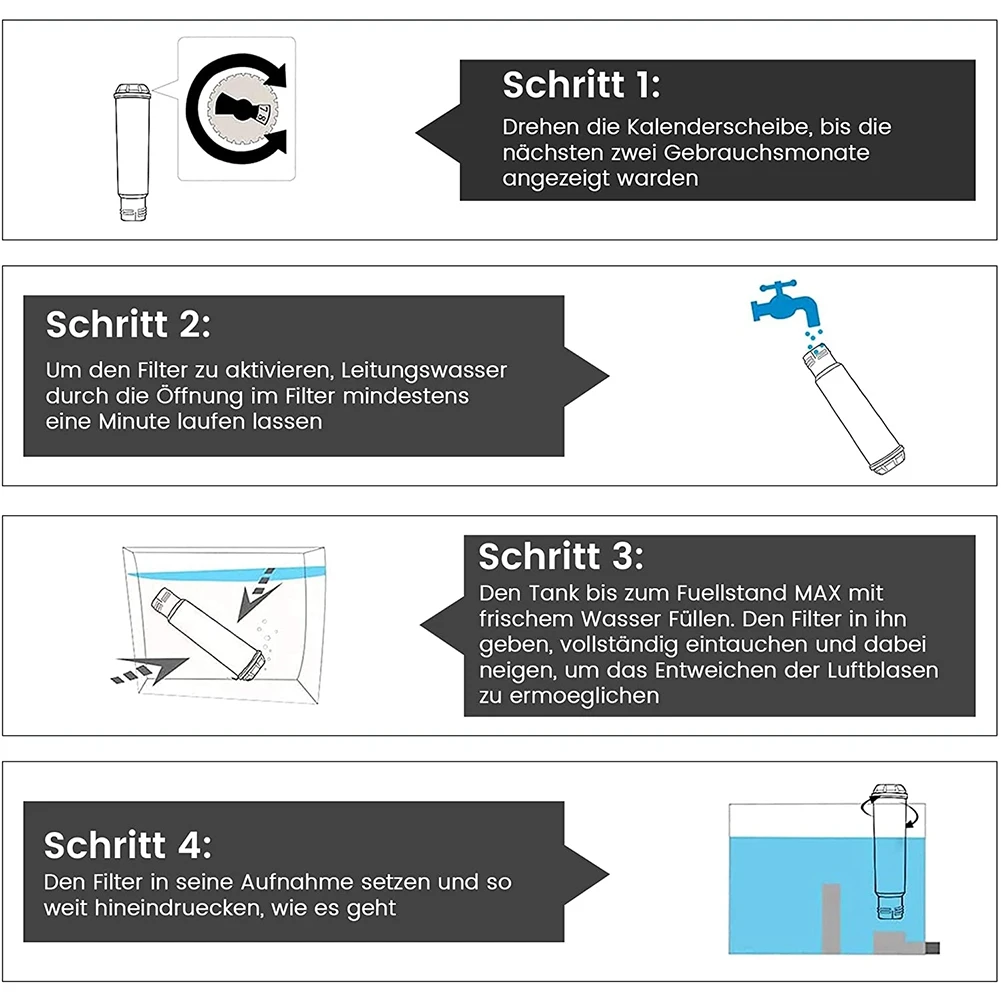 トルタ-フィルターカートリッジ付きコーヒーマシンf088,水浄化装置,自動コーヒーマシン,5個