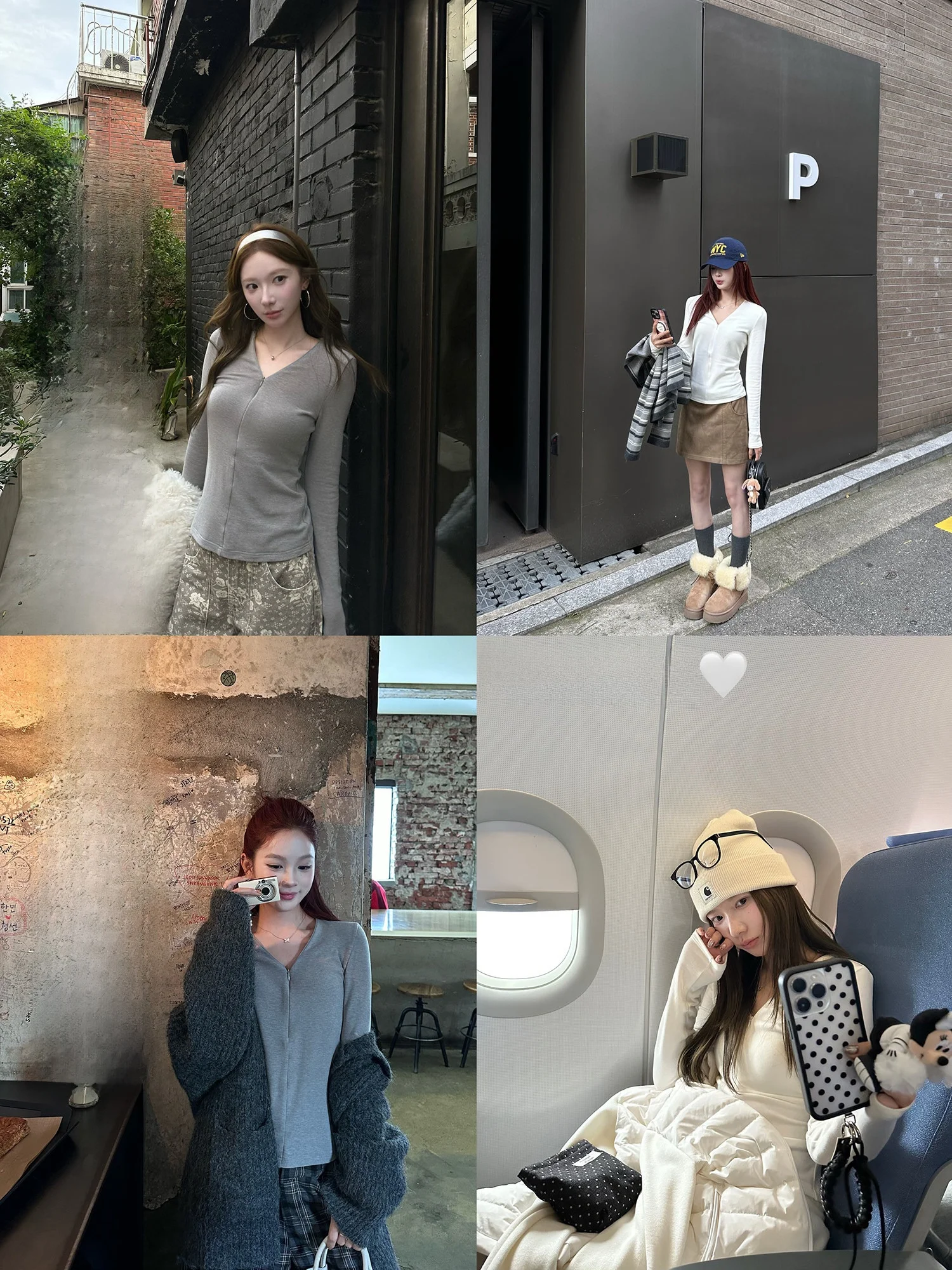 

Удобная облегающая футболка с длинным рукавом, V-образным вырезом и молнией, женская, осенне-зимняя, для ношения под одеждой, Goo Goo Eyes, из мягкого хлопкового смесового материала