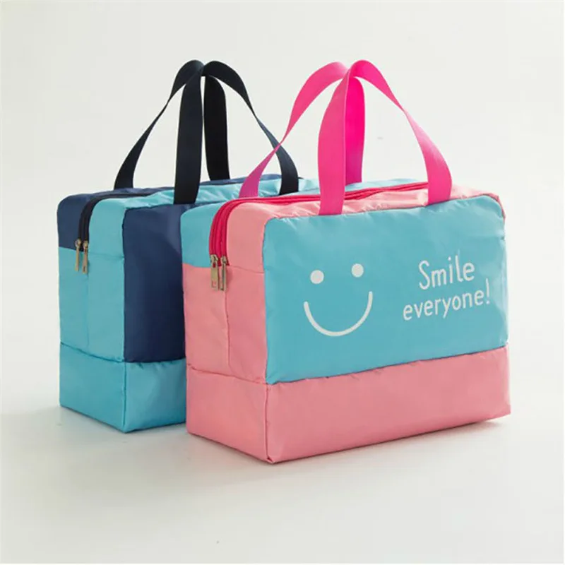 Sac de natation de plage étanche pour femme, grande capacité, séparation sèche et humide, voyage, rangement portable solide, sacs de toilette